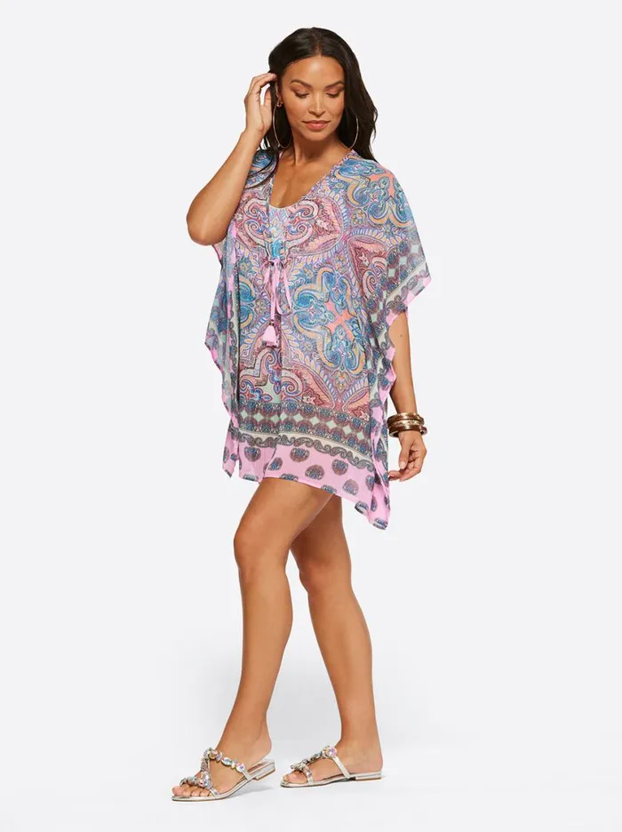 Women Swim Jessica Simpson Carnival In Rio Cover Up In Cool Multi