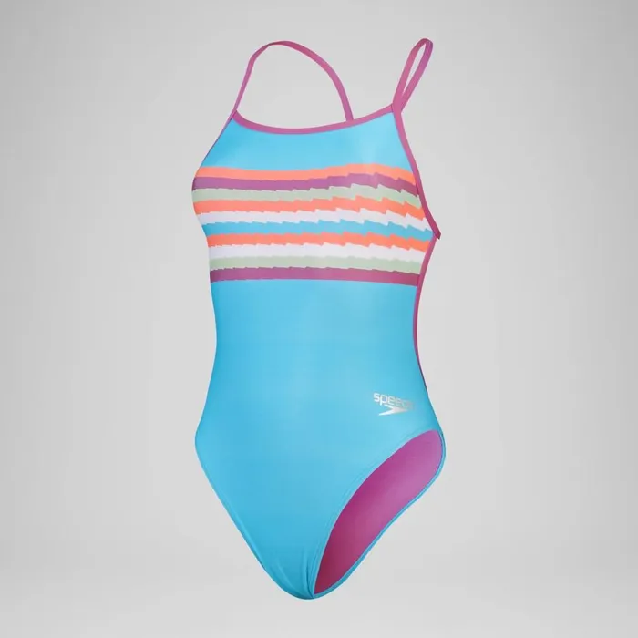 Women Swimming Costumes Speedo Women039s Club Training Placement Digital Vback Swimsuit BluePink Women Swimming Costumes Speedo Women039s Club Training Placement Digital Vback Swimsuit BluePink