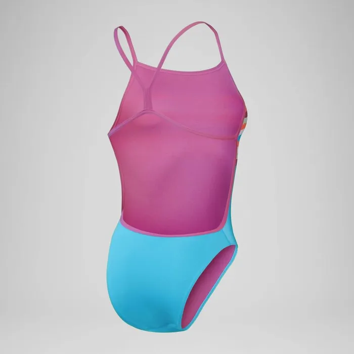 Women Swimming Costumes Speedo Women039s Club Training Placement Digital Vback Swimsuit BluePink Women Swimming Costumes Speedo Women039s Club Training Placement Digital Vback Swimsuit BluePink