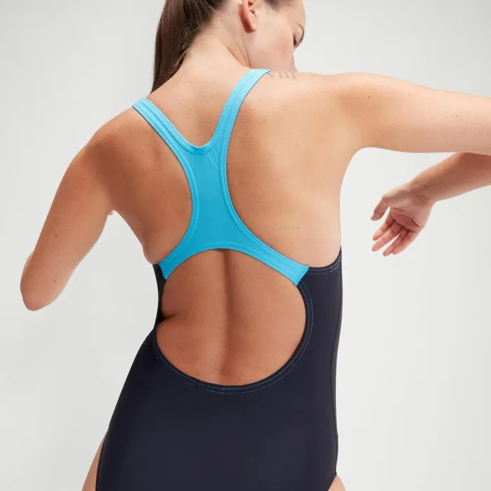 Women Swimming Costumes Speedo Women039s Medley Logo Swimsuit NavyBlue