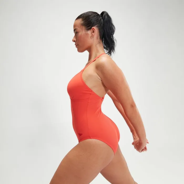 Women Swimming Costumes Speedo Women039s Shaping Cross Back Swimsuit Red