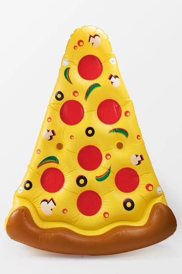 Women Swimming Rings Cupshe Pizza My Heart Pie Pool Float Yellow