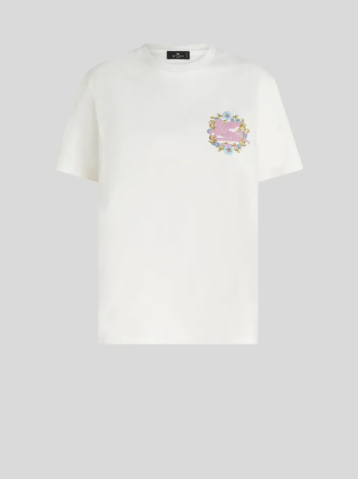 Women TShirt With Embroidery Etro Sweatshirts And TShirts