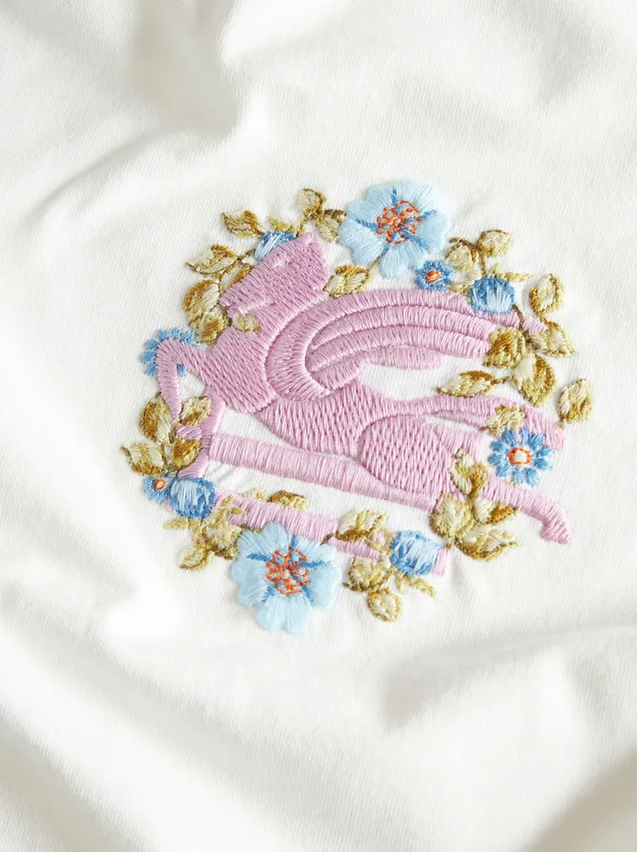 Women TShirt With Embroidery Etro Sweatshirts And TShirts