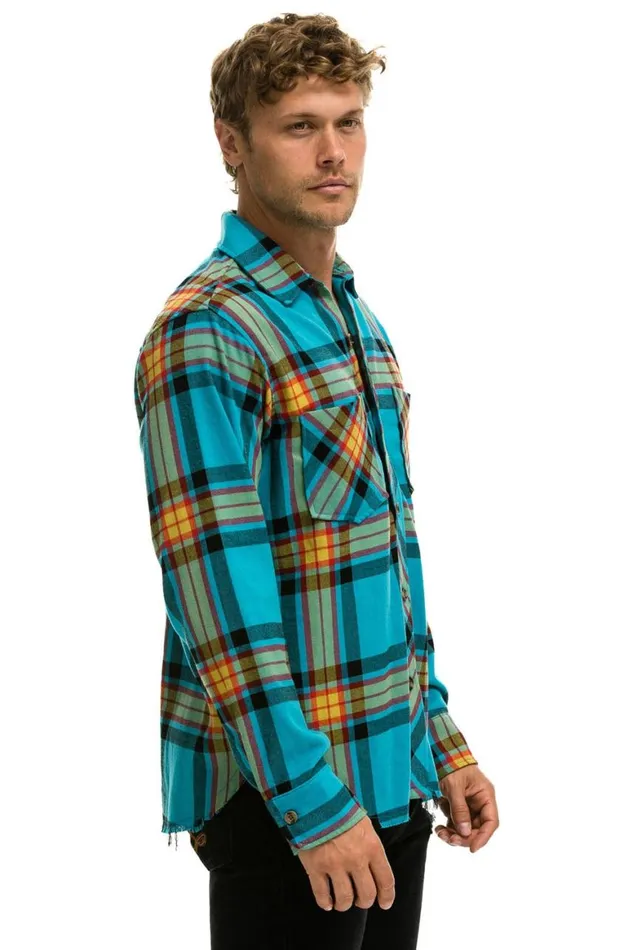 Women Tees Aviator Nation Plaid Flannel Light Weight Unisex Western Shirt 8211 Jackson Plaid