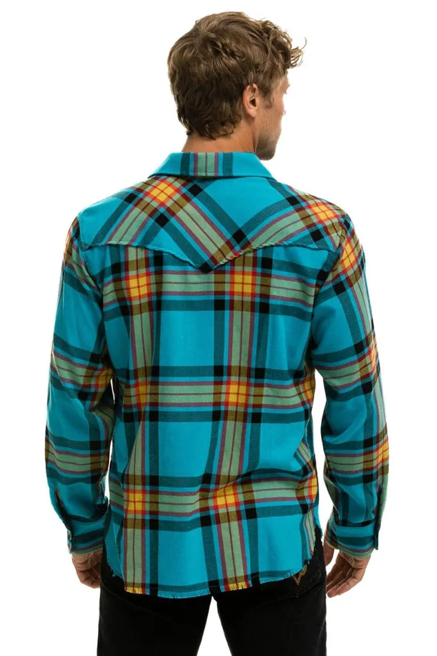 Women Tees Aviator Nation Plaid Flannel Light Weight Unisex Western Shirt 8211 Jackson Plaid