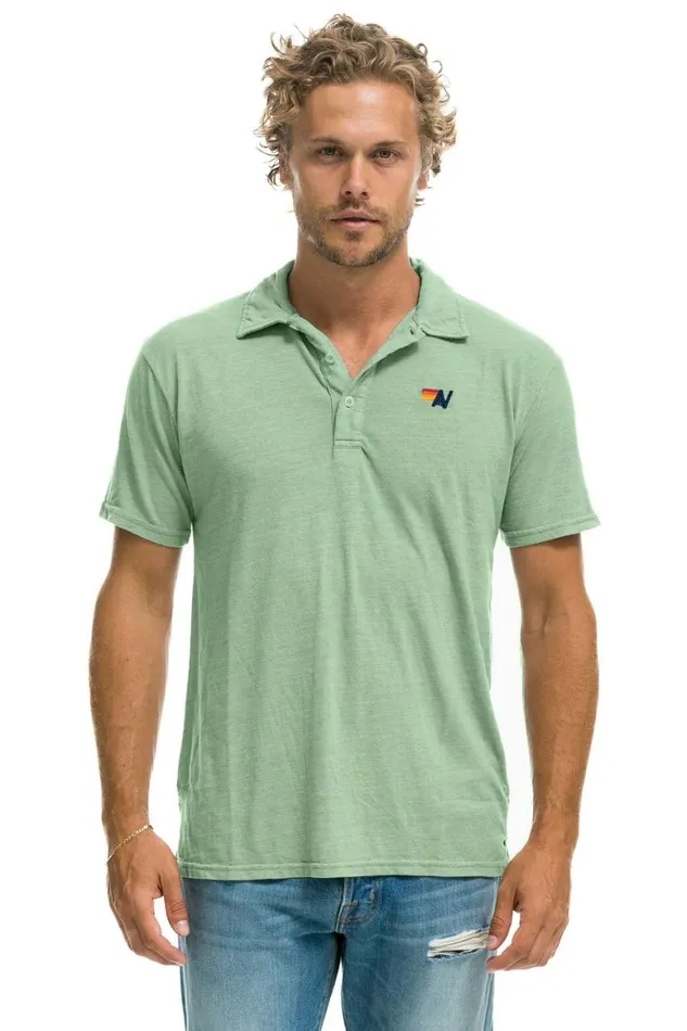 Women Tees Aviator Nation Polo 8211 Sage