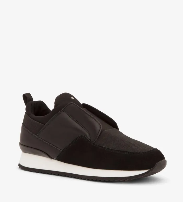 Women Tess Vegan Running Shoes Black Matt and Nat Sneakers