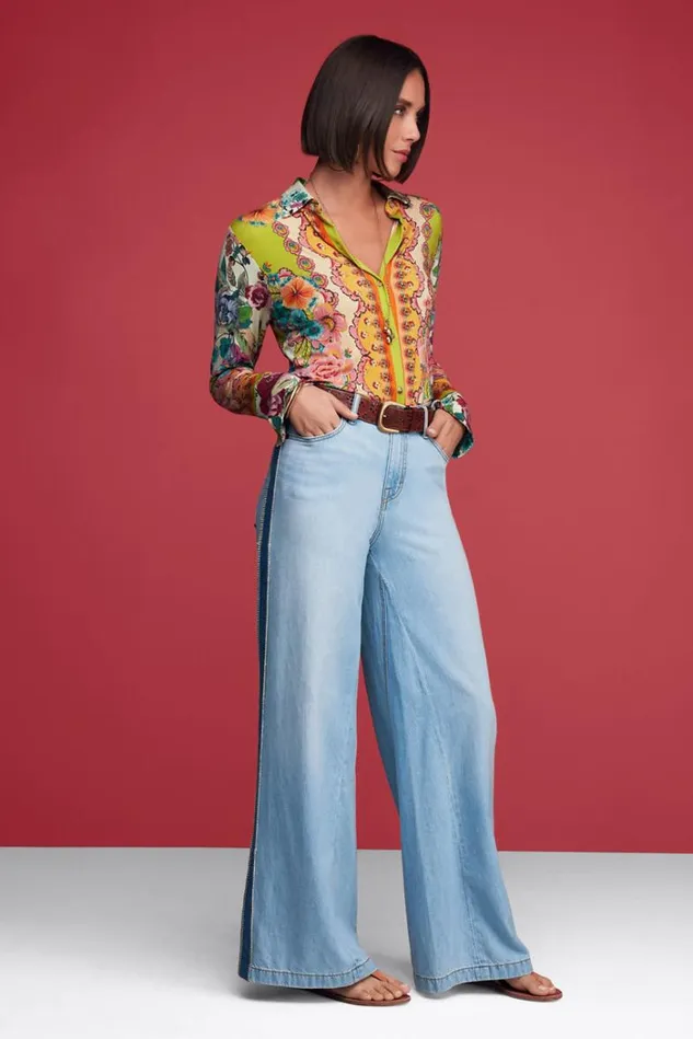 Women THE JANIE FAVORITE BUTTON FRONT SHIRT ROSSEY Rossy Johnny Was Tops Women THE JANIE FAVORITE BUTTON FRONT SHIRT ROSSEY Rossy Johnny Was Tops