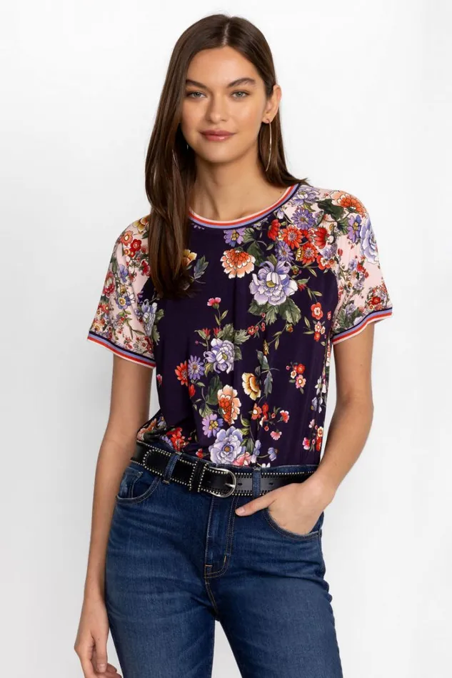 Women THE JANIE FAVORITE RAGLAN TEE ELSA Elsa Johnny Was Tops Women THE JANIE FAVORITE RAGLAN TEE ELSA Elsa Johnny Was Tops