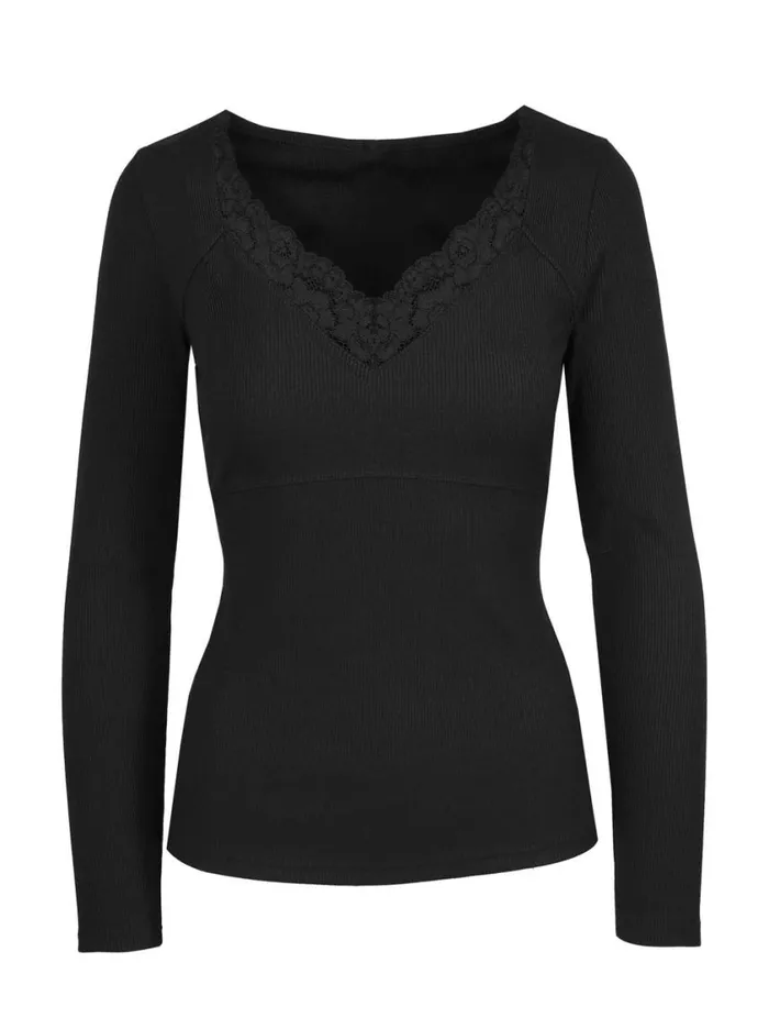 Women Tops and Tees Jessica Simpson Abbey Sweatheart Top In Anthracite