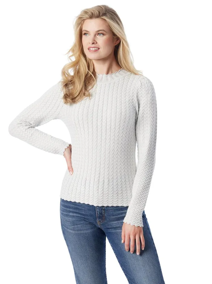 Women Tops and Tees Jessica Simpson Camilla Sweater In Gardenia