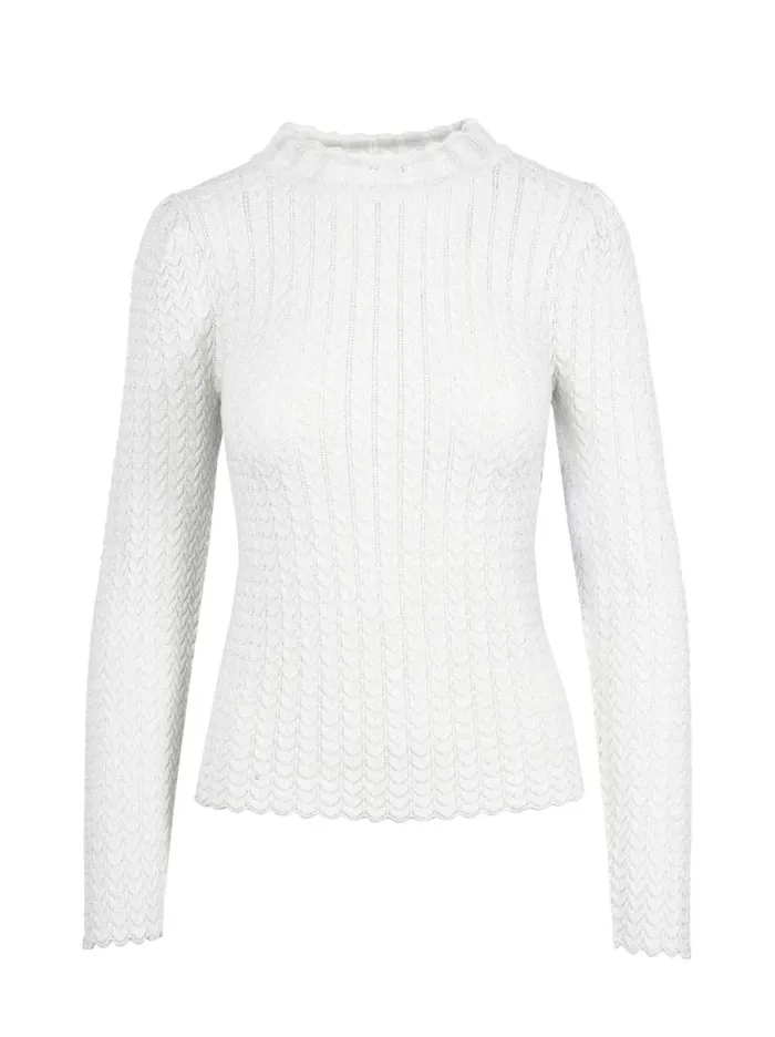 Women Tops and Tees Jessica Simpson Camilla Sweater In Gardenia