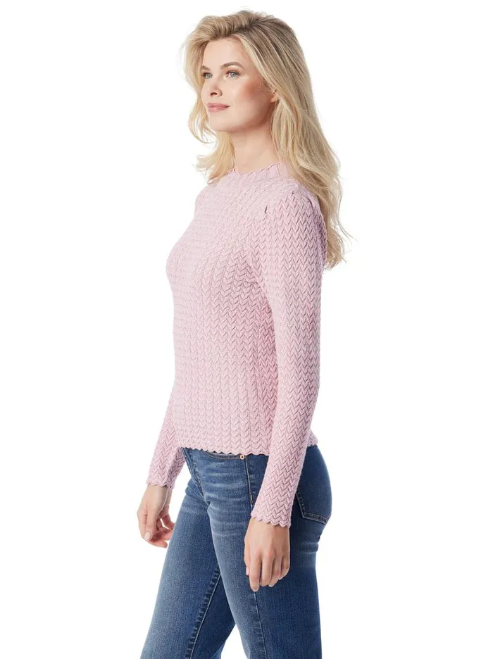 Women Tops and Tees Jessica Simpson Camilla Sweater In Silver Pink