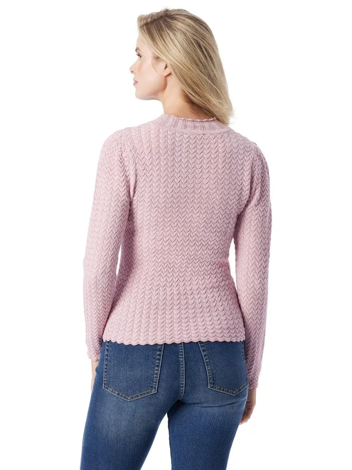 Women Tops and Tees Jessica Simpson Camilla Sweater In Silver Pink