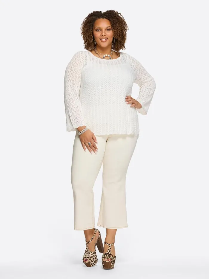 Women Tops and Tees Jessica Simpson Dreamer Top In Gardenia