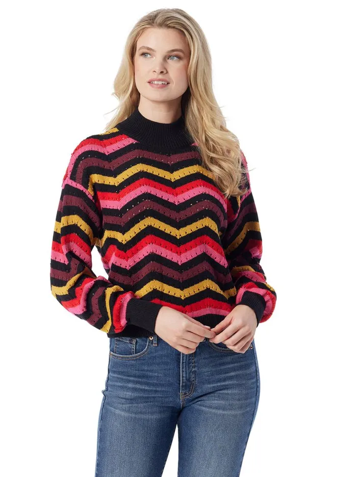 Women Tops and Tees Jessica Simpson Farai Sweater In Striped Multi