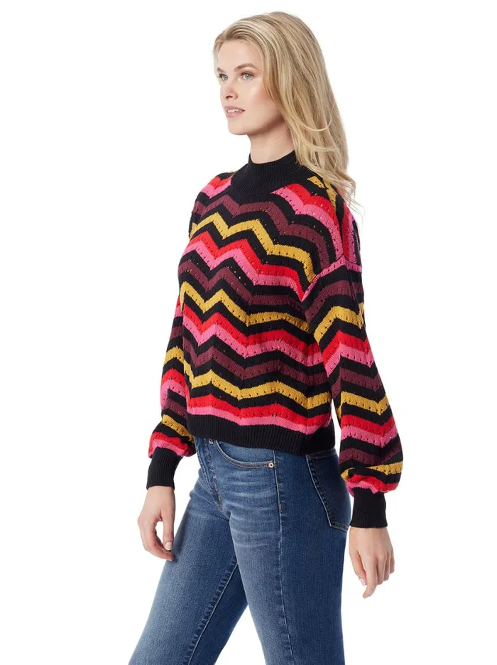 Women Tops and Tees Jessica Simpson Farai Sweater In Striped Multi