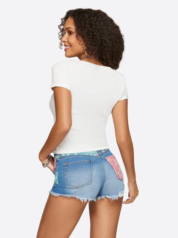 Women Tops and Tees Jessica Simpson Min Top In Snow White