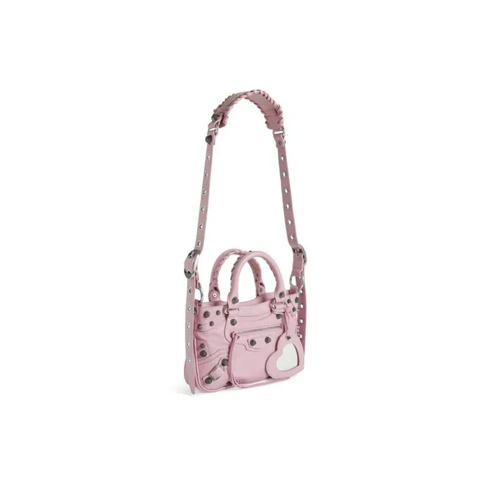 Women Tote Bags Balenciaga Neo Cagole Small Tote Bag In Pink
