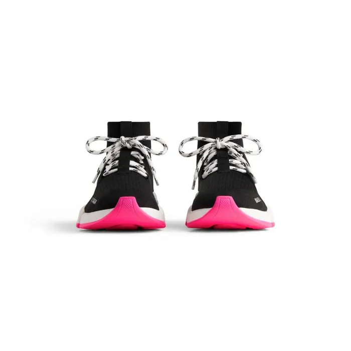 Women Trainers Balenciaga Speed 20 Laceup Recycled Knit Trainers In Black