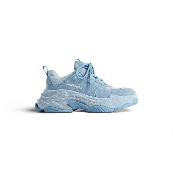 Women Trainers Balenciaga Triple S Trainers Denim In Blue