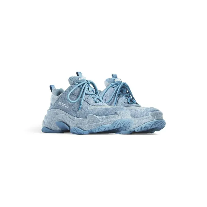 Women Trainers Balenciaga Triple S Trainers Denim In Blue