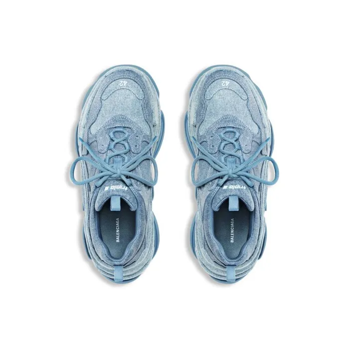 Women Trainers Balenciaga Triple S Trainers Denim In Blue