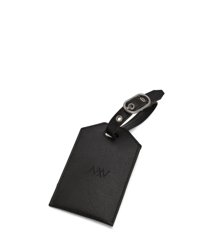 Women Trotter Vegan Luggage Tag 8211 Vintage Black Matt and Nat Travel