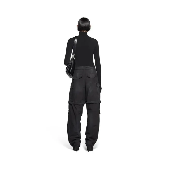 Women Trousers Balenciaga Balenciaga Knife Cargo Pantashoes In Black