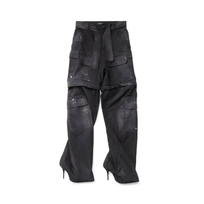 Women Trousers Balenciaga Balenciaga Knife Cargo Pantashoes In Black