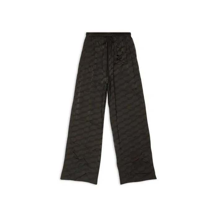 Women Trousers Balenciaga Bb Monogram Pyjama Trousers In Black