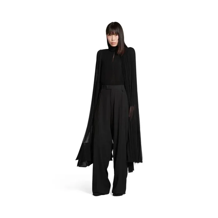 Women Trousers Balenciaga Skater Tailored Trousers In Black