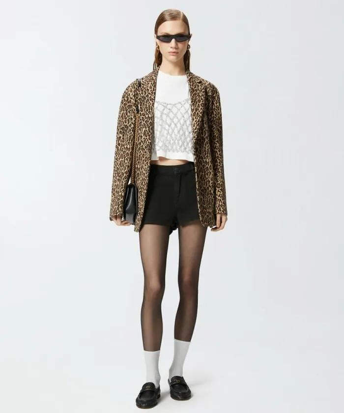 Women Trousers Pinko Workwearstyle Shorts In Cotton Bull Limo Black