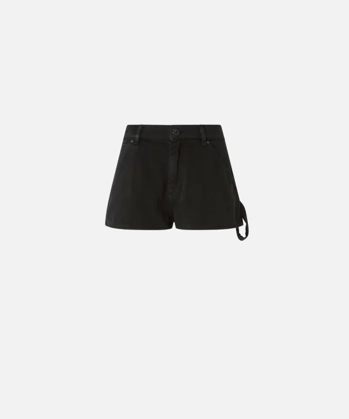 Women Trousers Pinko Workwearstyle Shorts In Cotton Bull Limo Black Women Trousers Pinko Workwearstyle Shorts In Cotton Bull Limo Black