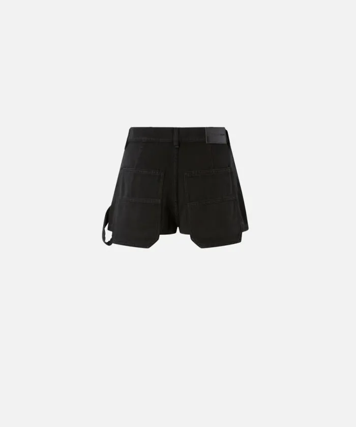 Women Trousers Pinko Workwearstyle Shorts In Cotton Bull Limo Black Women Trousers Pinko Workwearstyle Shorts In Cotton Bull Limo Black