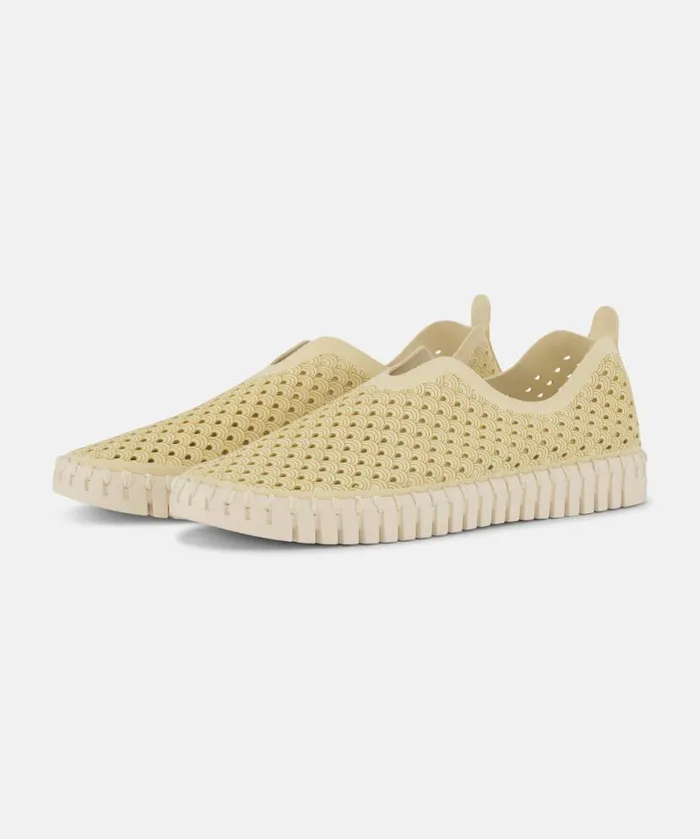 Women Tulip Flats Ilse Jacobsen Tulip SlipIn 8211 Double Cream
