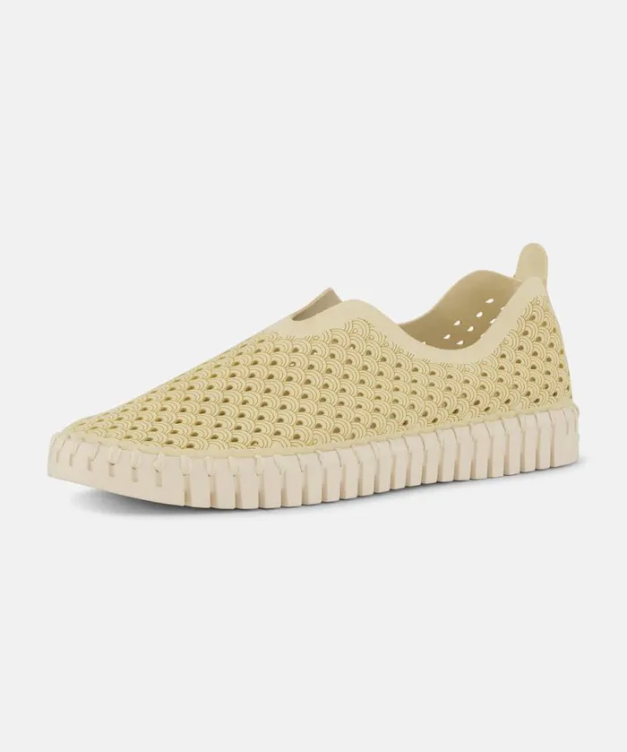 Women Tulip Flats Ilse Jacobsen Tulip SlipIn 8211 Double Cream Women Tulip Flats Ilse Jacobsen Tulip SlipIn 8211 Double Cream