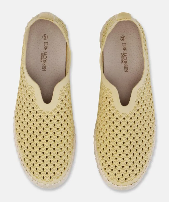 Women Tulip Flats Ilse Jacobsen Tulip SlipIn 8211 Double Cream Women Tulip Flats Ilse Jacobsen Tulip SlipIn 8211 Double Cream