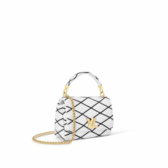 Women Twist Bag Louis Vuitton Louis Vuitton M22890 GO14 MM WhiteBlack 8211 Louis Vuitton Handbag Store
