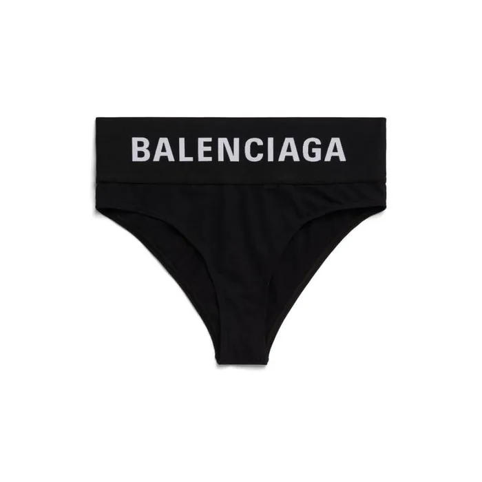 Women Underwear and Swimwear Balenciaga Wide Elastic Briefs In Black