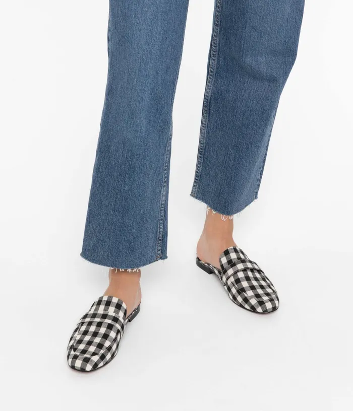 Women Victoria Vegan Mule Shoes Print Matt and Nat Flats