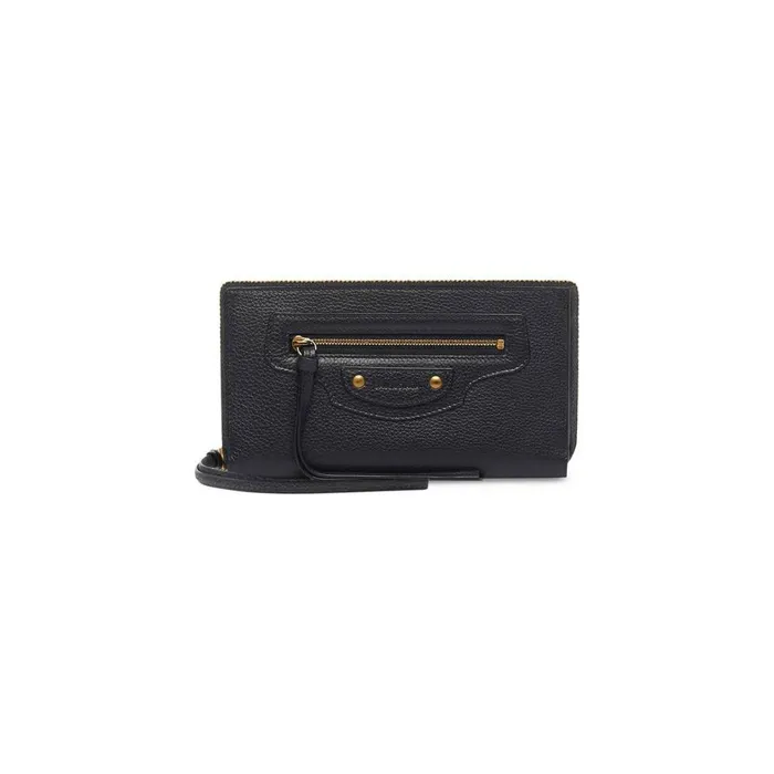 Women Wallets Balenciaga Neo Classic Continental Wallet In Black