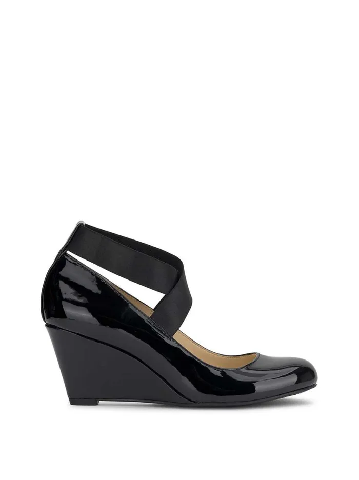 Women Wedges Jessica Simpson Saedra Wedge In Black Patent