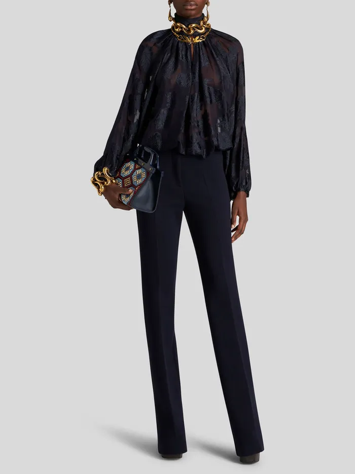 Women WoolBlend Trousers Etro Trousers