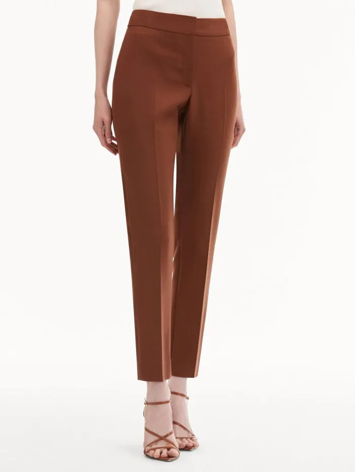 Women ZipFront Skinny Pant Cocoa Oscar De La Renta Pants and Skirts Women ZipFront Skinny Pant Cocoa Oscar De La Renta Pants and Skirts