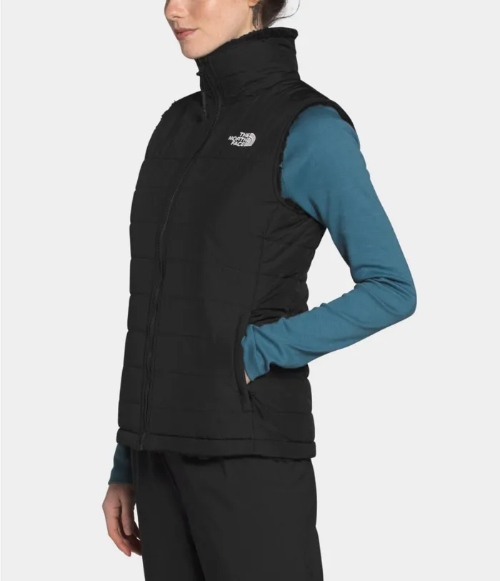 Womens Mossbud Insulated Reversible Vest Tnf Black The North Face Insulated and Down Jackets