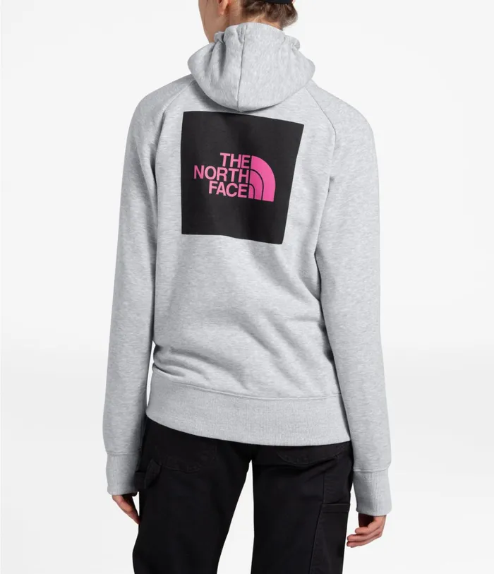 Womens Pink Ribbon Full Zip Hoodie Tnf Light Grey Heather The North Face Hoodies and Sweatshirts