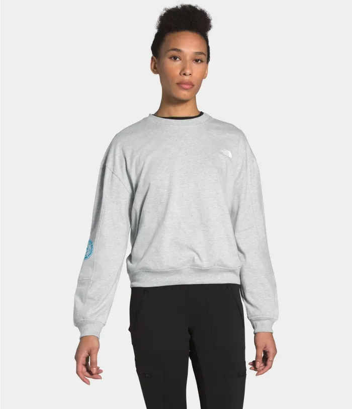 Womens W GRAPHIC COLLECTION LS KNIT TOP Tnf Light Grey Heather The North Face TShirts Womens W GRAPHIC COLLECTION LS KNIT TOP Tnf Light Grey Heather The North Face TShirts