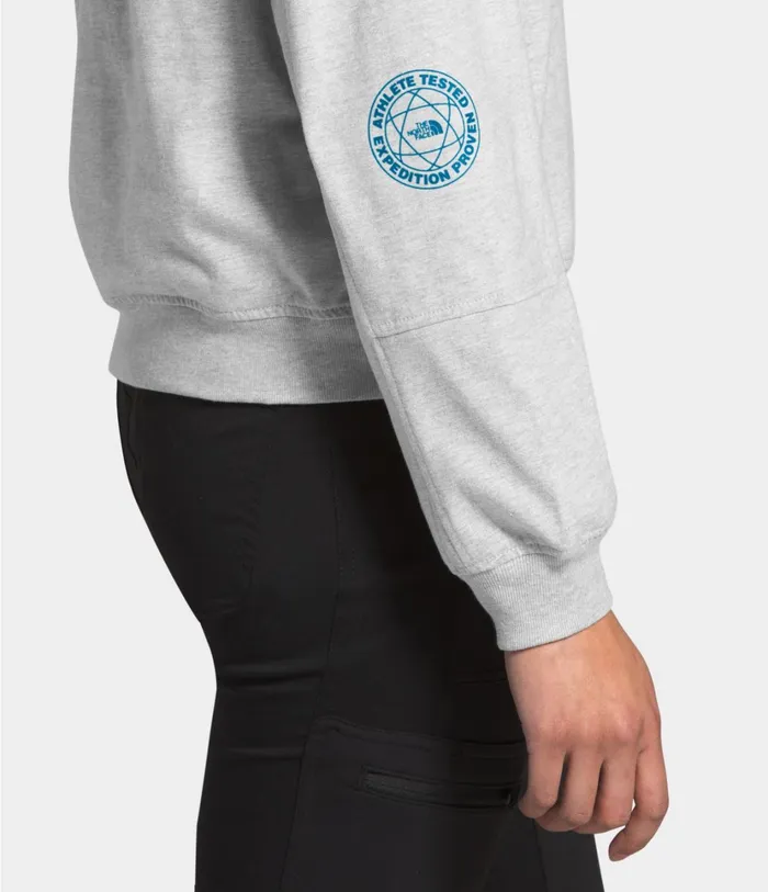 Womens W GRAPHIC COLLECTION LS KNIT TOP Tnf Light Grey Heather The North Face TShirts